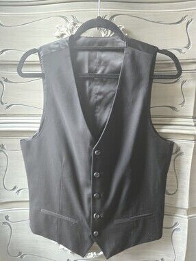 H&M Black Slim Fit Vest - Tailored Classic